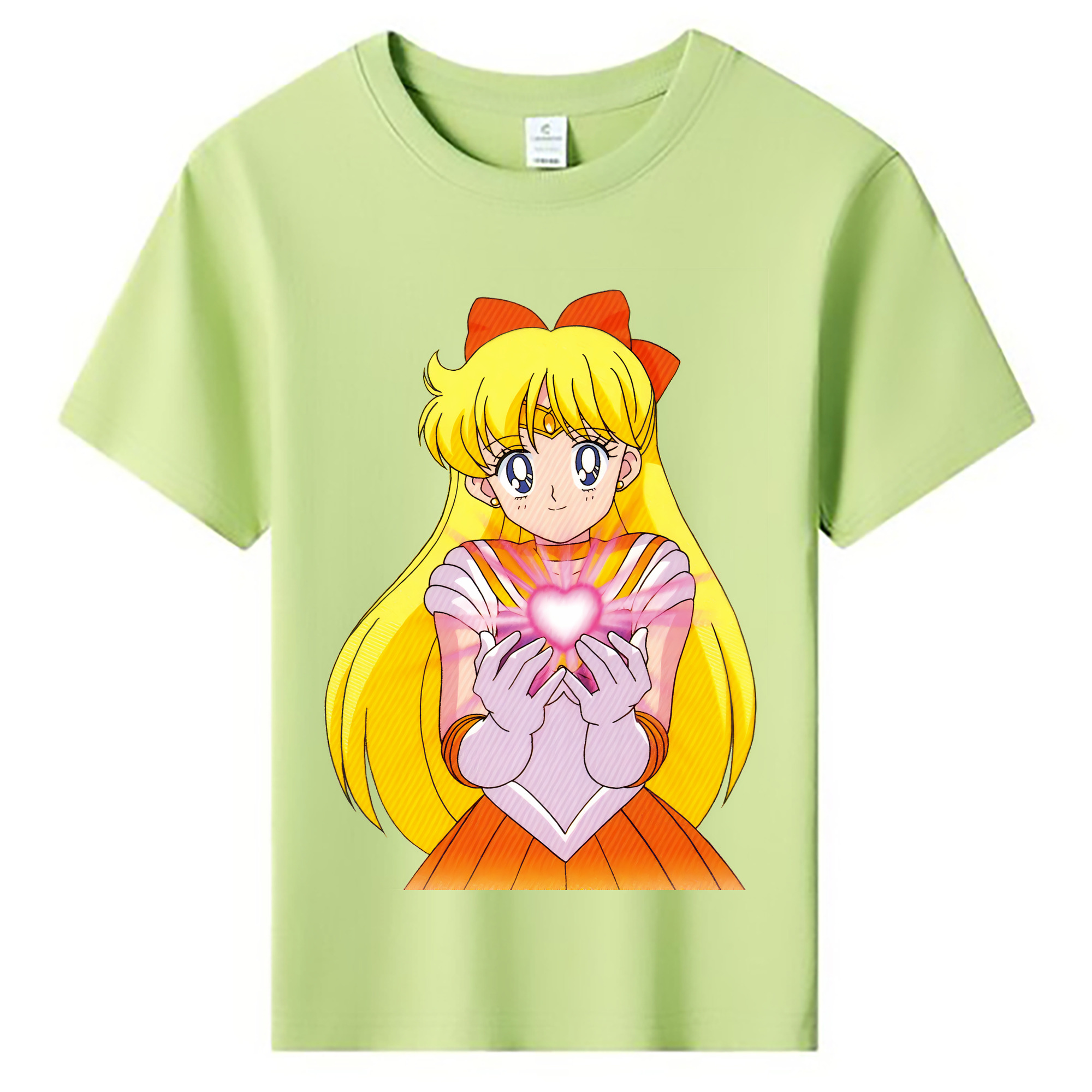 （画像用） 美少女戦士セーラームーン 愛野 美奈子 あいの みなこ Sailor Moon Aino Minako 綿100％キッズTシャツ（フロントプリント）